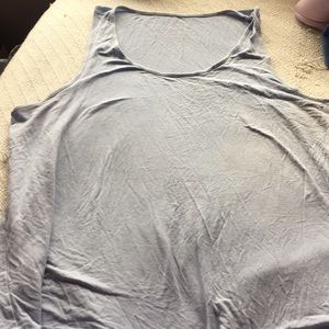 A little worn sky blue tank